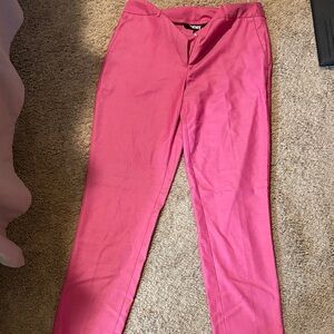 DKNY Pink Straight Leg Pants